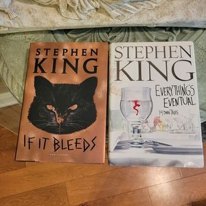 Stephen King First Edition Hard Cover Books Everything's Eventual If it Bleeds